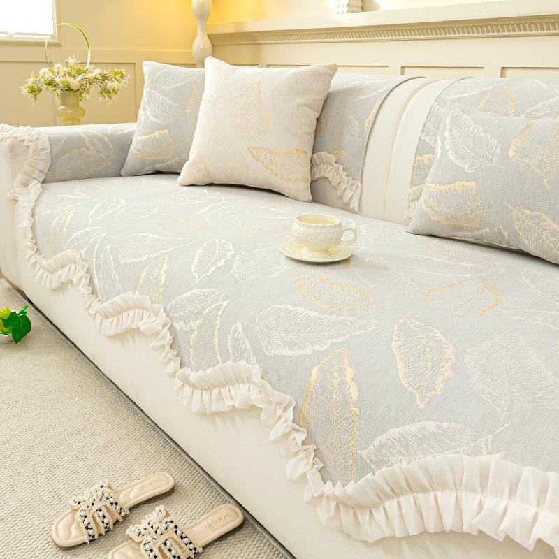 

Роскошная элитная подушка для дивана особой формы 2025 новый универсальный четырехсезонный шенилл прямой диван нескользящая подушка для сиденья 45 * 45Cm pillow cover