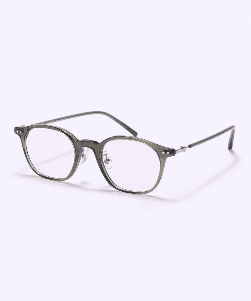 Alloaiweeo [Silverbite] Sbg7606 1313G Hd Acetate Ultra-Lightweight High-Density Acetate Khaki Square Eyeglass Frame Blue Light Lens Selection