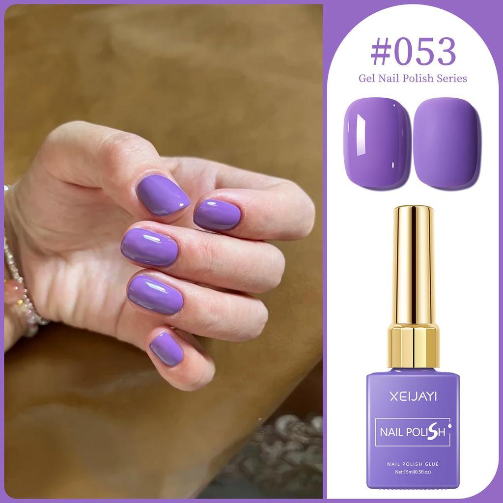 XEIJAYI 15ml Solid Color Nail Gel - 72 Color Options for Nail Art Salons