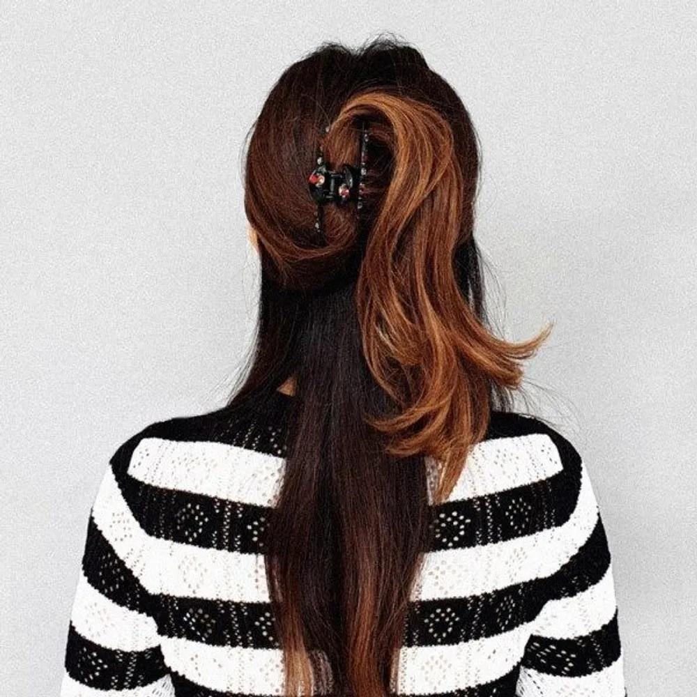 COLORY POP Hairpin Large Cubic Claw Clip Salmon && Pink