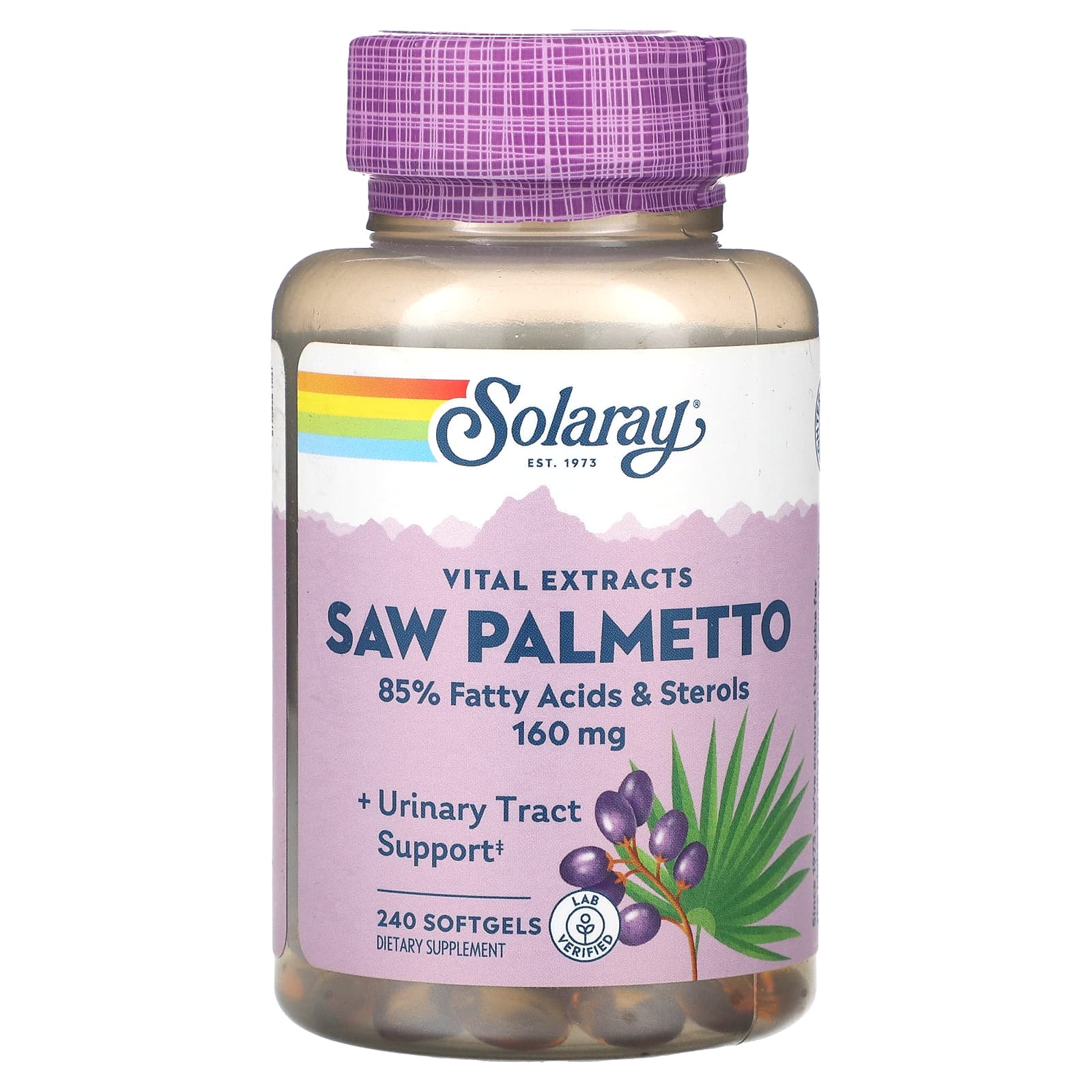 

Vital Extract, Saw Palmetto, 160Mg, 240 Softgels