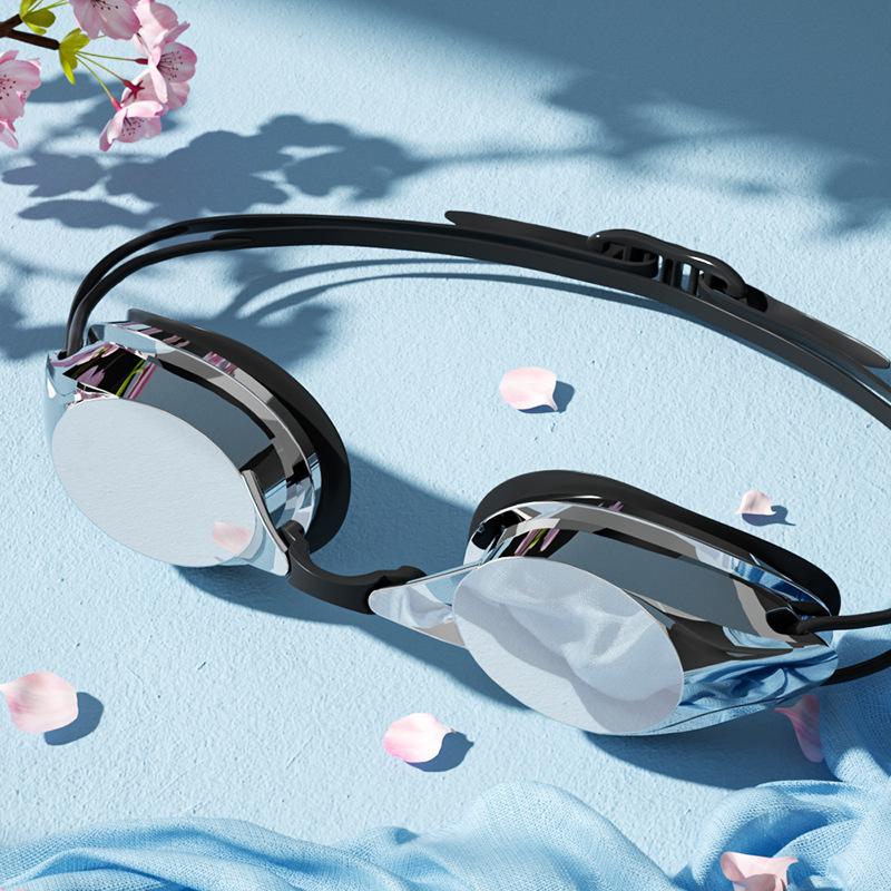 Swimming Goggles Adult HD Waterproof Anti-fog Professional Competition Diving Men's and Women's Swimming Goggles Lightweight Design