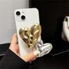 Korean Metal Love Heart Grip Tok Griptok Finger Holder Ring For iPhone Samsung Accessories Trendy Holder Stand Griptok