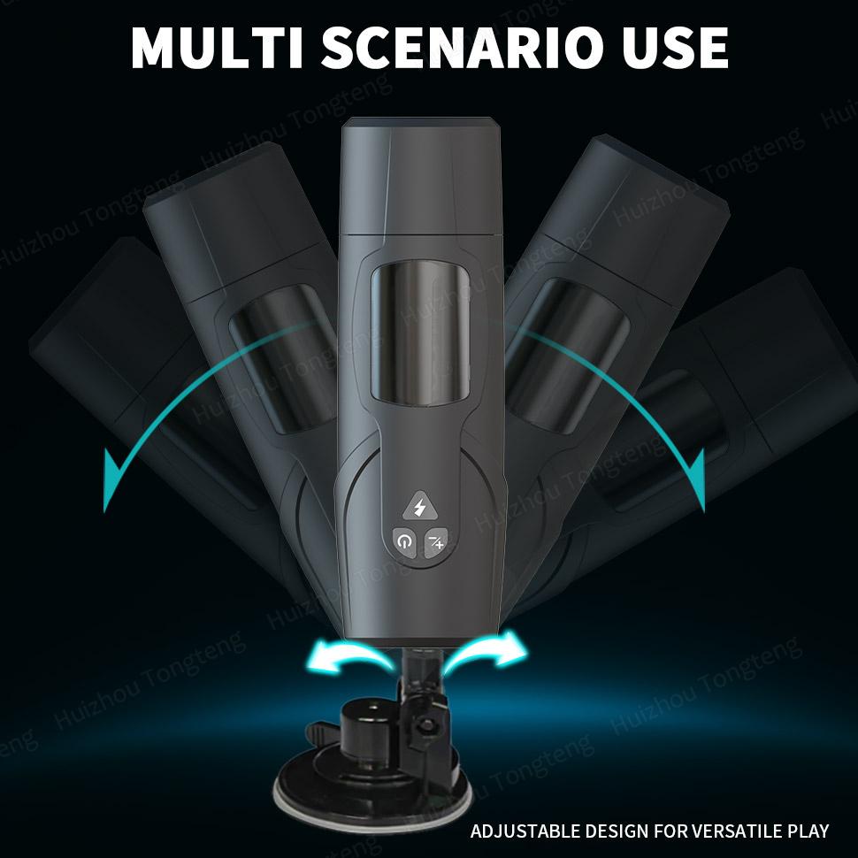 4 IN 1 Male Masturbation Automatic Telescopic Sucking Blowjob Vibrator Masturbator Cup Pussy Real Vagina Sex Toy Men Penis Exerciser Increase Erection