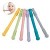 Paille Molaire en Silicone Anneau de Dentition pour Bébé Jouet à Mâcher Sûr Qualité Alimentaire Sans BPA Dentition