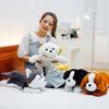 Dog Doll Husky Golden Retriever Pet Throw Pillow Cushion Rag Doll for Boys and Girls Birthday Gift