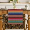 Mexican Colorful Stripes Table Runner Dresser Scarves Table Decor Dia De Los Muertos Kitchen Dining Table Runner Party Decor