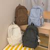 Schoolbag retro Hong Kong style plaid backpack 1011 new large capacity junior high school schoolbag women travel backpack