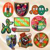 10pcs /Set Netherland Kruikenstad Emblem Embroidered Patches Iron On Patches For Clothing Netherland Carnival Patch Sewing Diy 