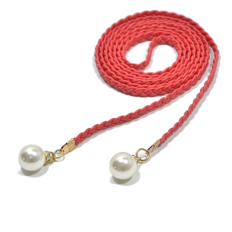 Versatile Ultra-Fine Pearl Women's Woven Waist Chain Belt