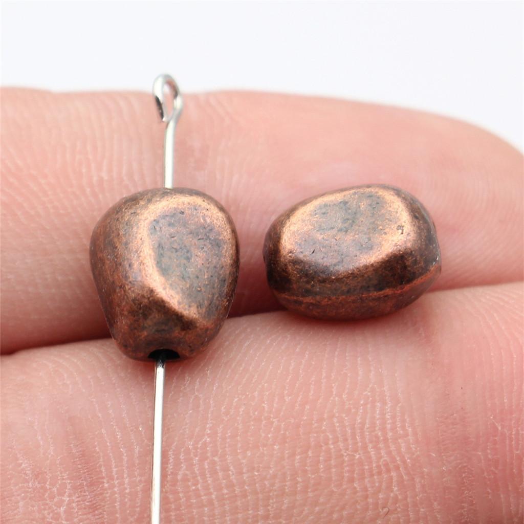 Twisted-Pattern Small-Hole Spacer Beads Mini Antique Bronze Silver Jewelry Making String Beads Separator