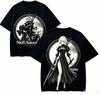Nier Automata Anime Lover T-shirt Harajuku Cotton New Model High Street Retro Fashion Oversized Unisex Breathable High Quality Short Sleeve Streetwear