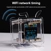 ESP8266 DIY Digital Clock Kit Support 2.4G Wifi Networking Mini Weather Forecast Clock Kit with Shell for DIY Soldering Practice