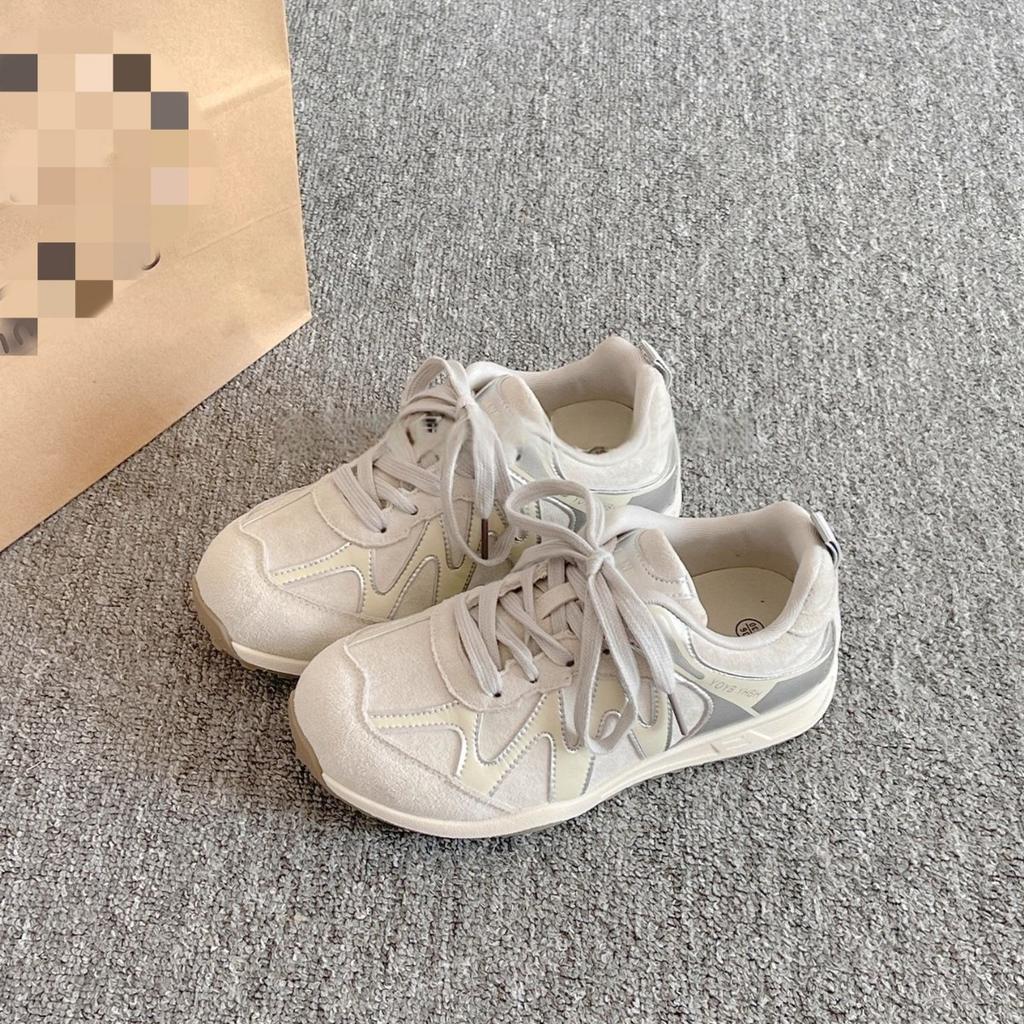 Retro shoes board shoes women's autumn new platform white shoes casual shoes trendy women