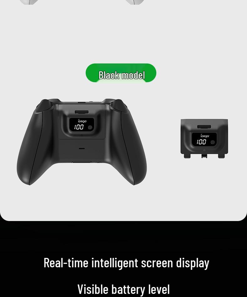 Xbox Series X/S Rechargeable Wireless Controller Battery Pack 1400mAh with Digital Display