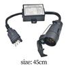 Trailer Adapter American 4-pin to European 7-pin for Truck Pickup Truck