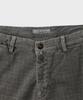 PANICALE Cotton Check Slim Fit Pants [Brown]