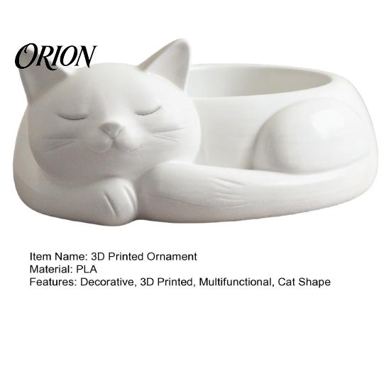 Hanging Loop Jewelry Organizer 3D Printed Cat Storage Holder, Succulents Flowerpot, Nordic Style Decoration Desktop for Rings Earrings Bracelets