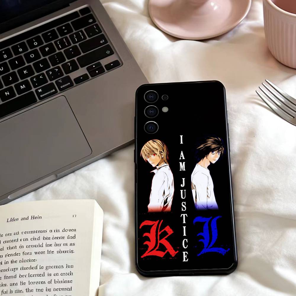 D-Death Anime N-Note  Phone Case For Samsung S25,24,23,22,30,21,10,9,Ultra,Plus,Lite,FE,4,5 G Soft Black Case
