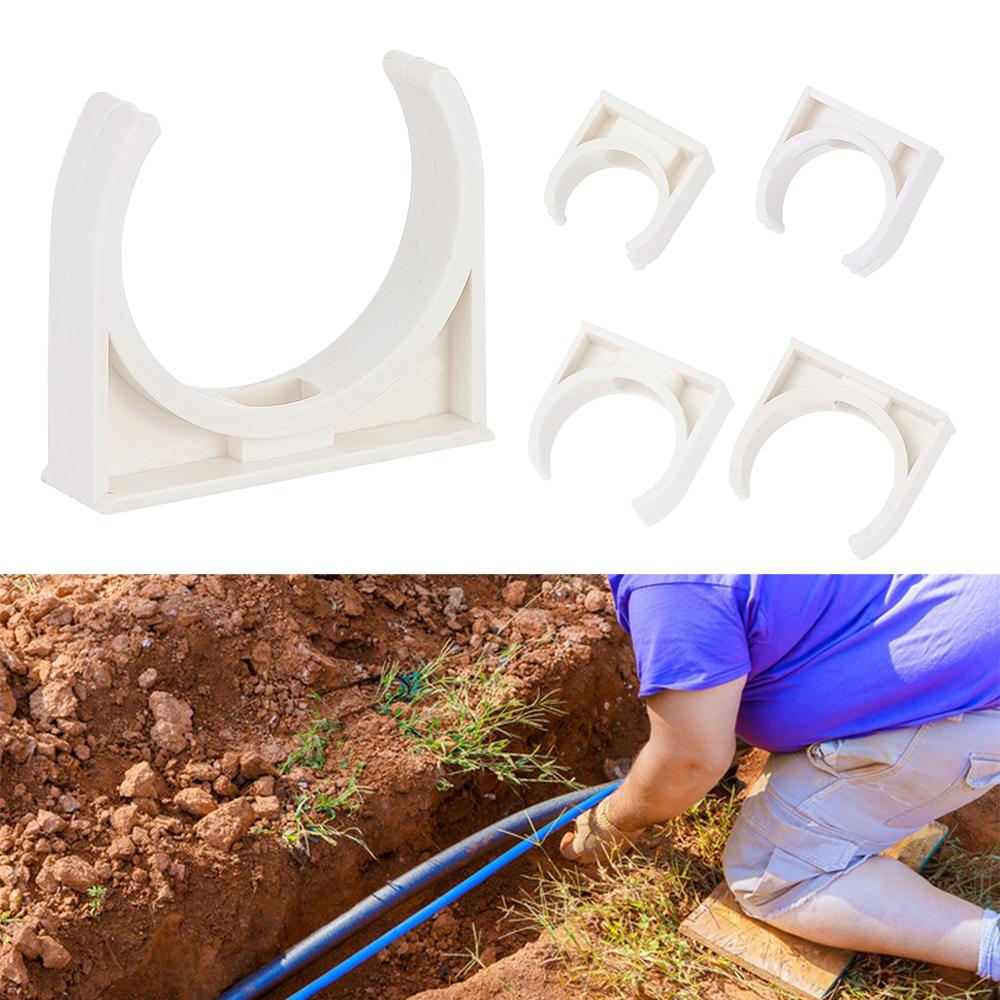 Support de Tube d'eau d'irrigation de jardin, adaptateur d'arrosage, Clip de connecteur de tuyau, collier de serrage Durable 10 pièces