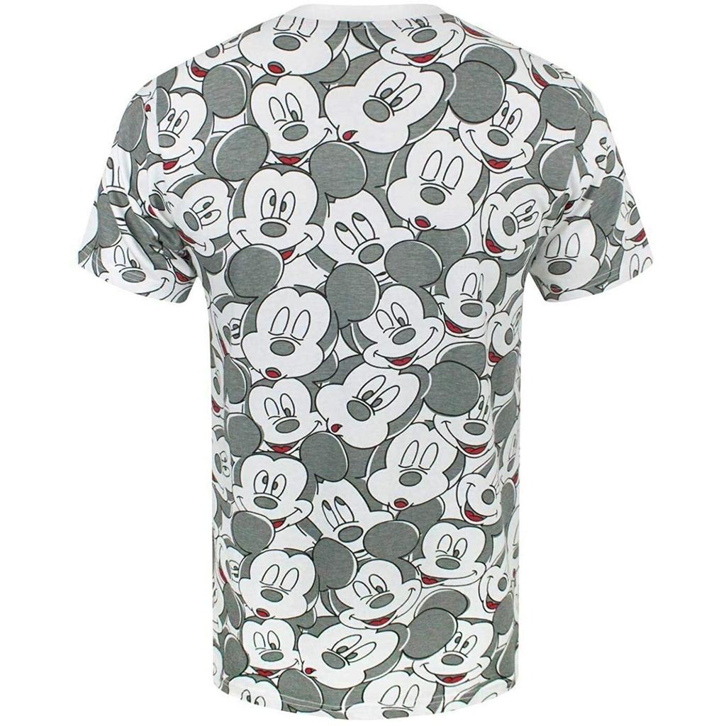 Mickey Mouse Mens Faces All-Over Print T-Shirt