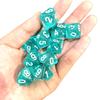 10Pcs 10 Sided Dice D10 Polyhedral Clear Transparent Dices For Board Games 0-9 Number 18Mm Rpg Dice Family Dice