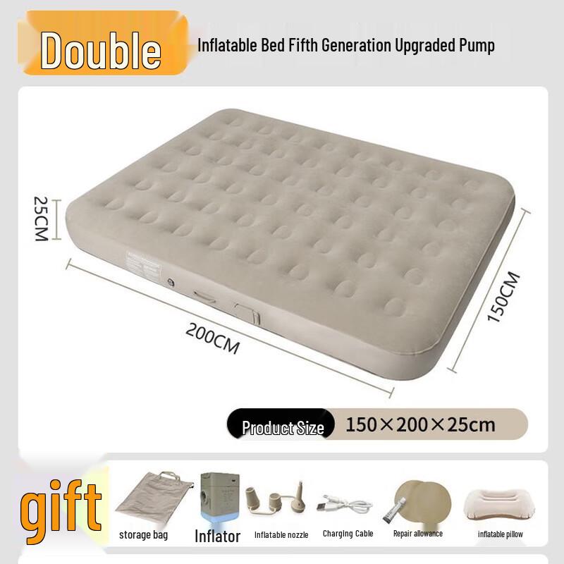 KarLot Single Inflatable Air Mattress with Built-in Pump