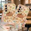 Phone Case: 2D flat Samsung Galaxy A34 A35 M05 M06 S20 S22 S21 FE Plus 5G protective case, Nutty Squirrel, perfect Christmas and Halloween holiday gif