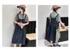 Girls' Summer Dress 2026 New Style Children's Stylish Medium and Large Girls' Summer Dress Cowboy Strap Skirt Two Piece Set