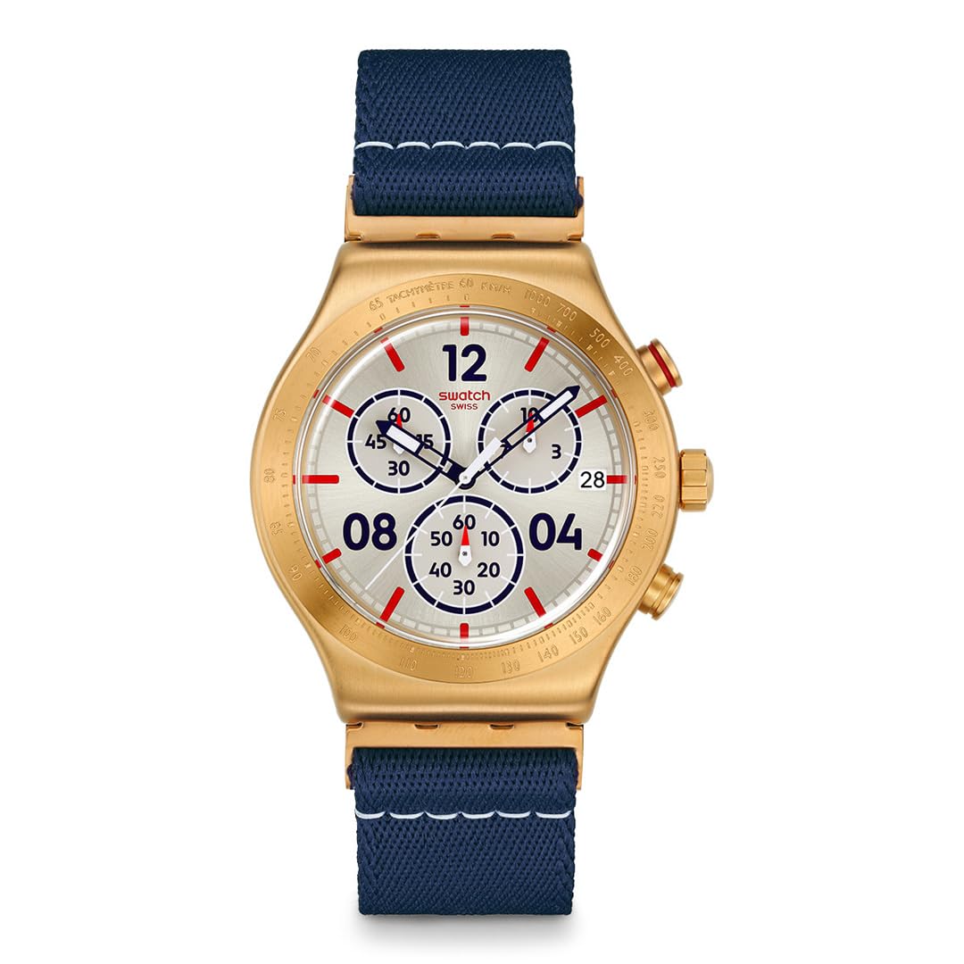 

Swatch DREAM YVG419 Blue CAPTAIN S Men s Watch, жовтий