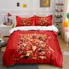 Champions Red Bedding Set Bedding Duvet Cover Set Duvet Cover Pillowcases Home Decor (1 * Duvet Cover 2 * Pillowcases, Without Duvet Insert)