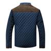 Men Autumn Plus Size Casual Jacket Youth Casual Color-Block Straight-Hem Jacket