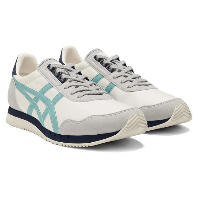 ONITSUKA TIGER Dualio Marathon Running Shoes 'Cream White Grey Aqua' Sneakers 1183B545-203