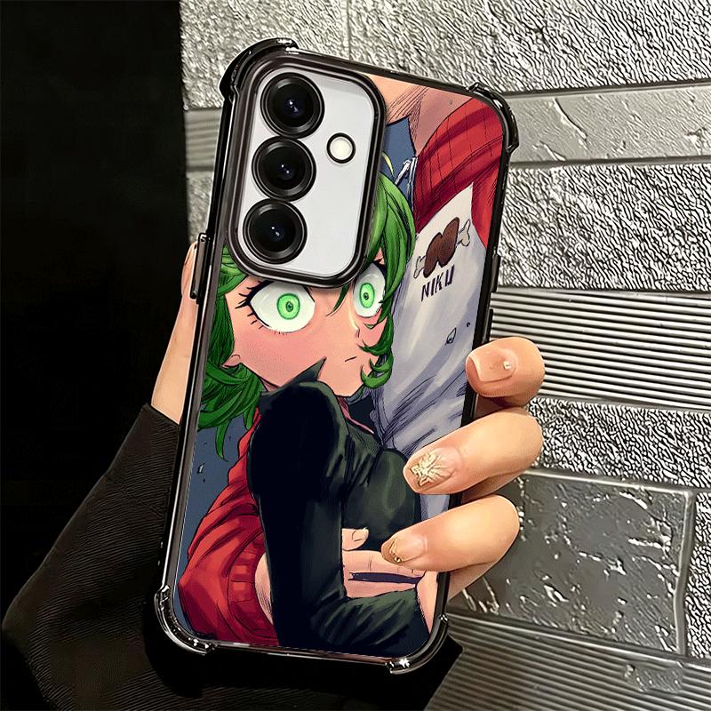 One P-Punch-Mans Tatsumaki Soft Phone Case For Samsung A17 A27 A07 A37 A57 A16 A56 A15 A55 A14 A54 A13 A53 A26 A36 A25 A35 A24 A