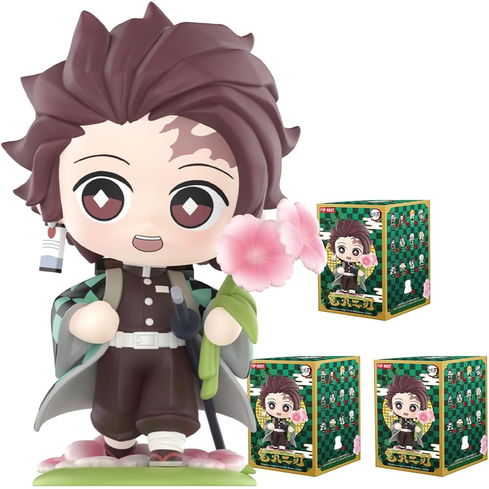 

Pop Mart Demon Slayer Birthday Flower Series Assorted Box 12 Pieces Blind Box Figures PVC Collectible Toys
