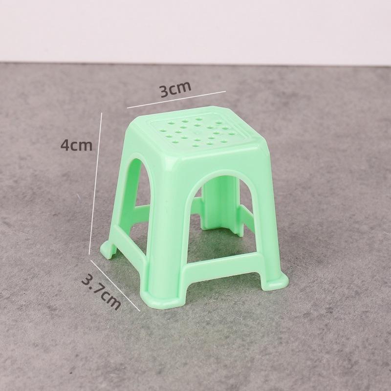 Miniature Dollhouse Stool Chair Toy - Playhouse Accessory