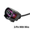 2Pc For VW Golf Jetta Passat Tiguan Touareg EOS 2PIN Electrical Horn Connector Sealed Female Plug Repair Kit Loom socket Wiring