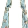 Girls False Collar Shawl Chinese Yunjian Collar with Streamer Cute Embroidery False Collar Traditional Hanfu Accessories