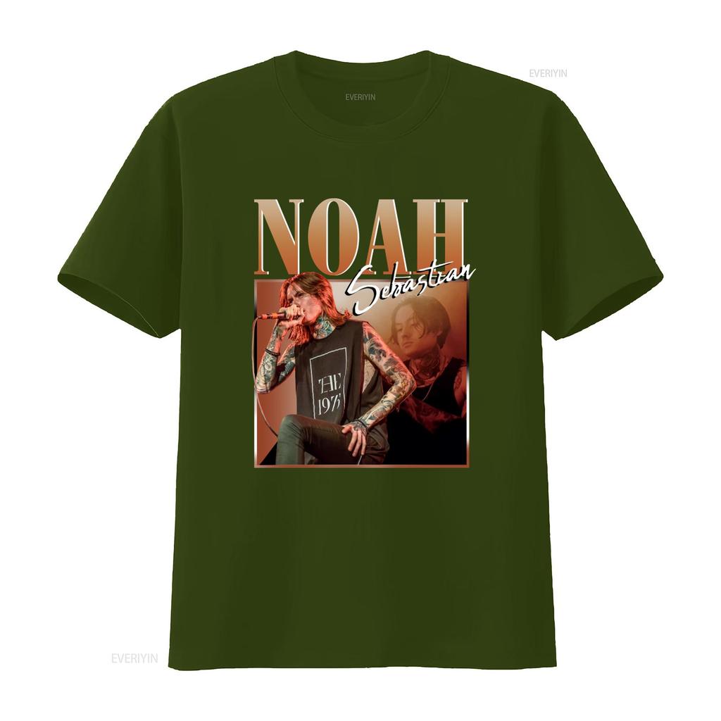 Noah Sebastian Vintage 90s T Shirt Merch Bad Omens Retro Homage Bootleg vintage Washed Casual homme designer clothes Stylish