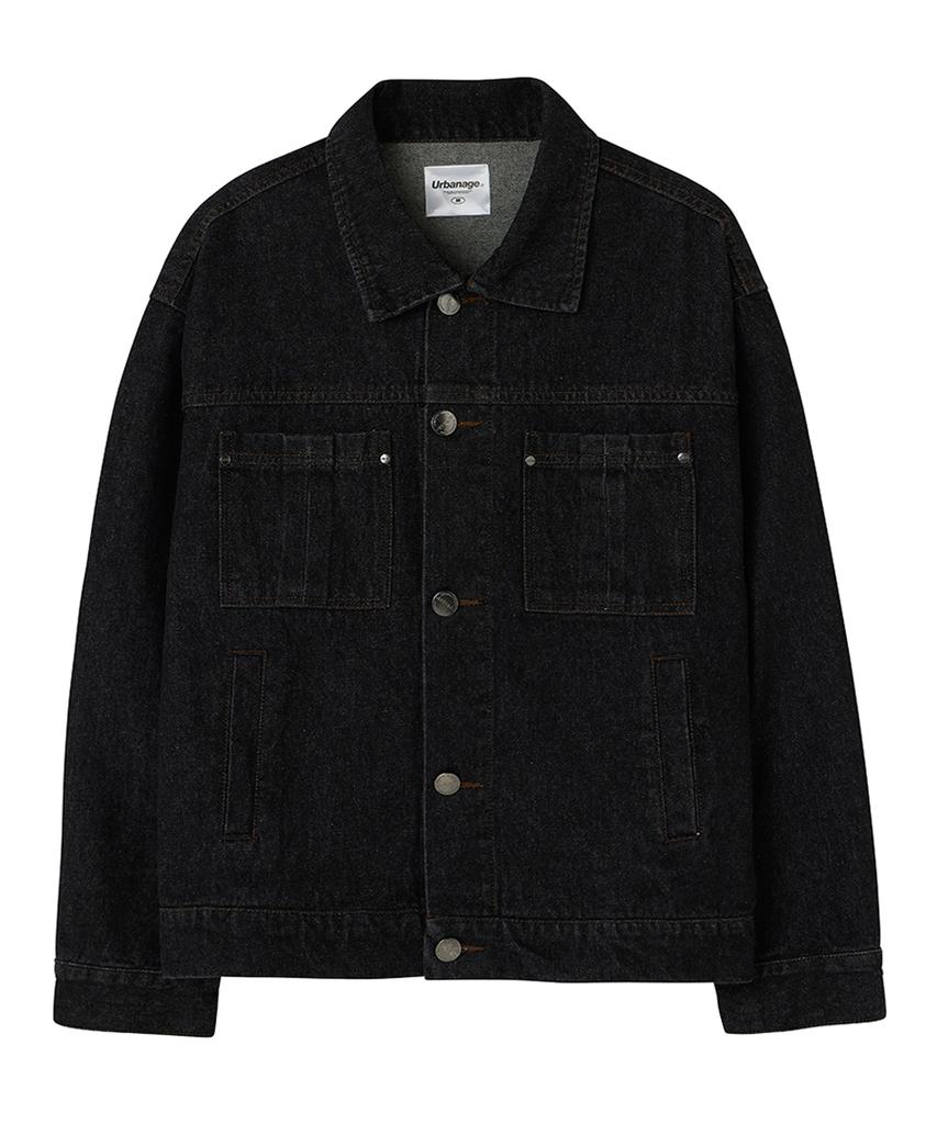 Urbanage [2Pack] Authentic Washed Denim Trucker Jacket (2 Colors)