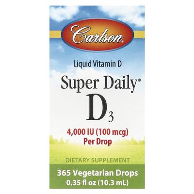 Super Daily® D3, 100Mcg (4,000Iu), 10.3Ml (0.35Fl Oz)