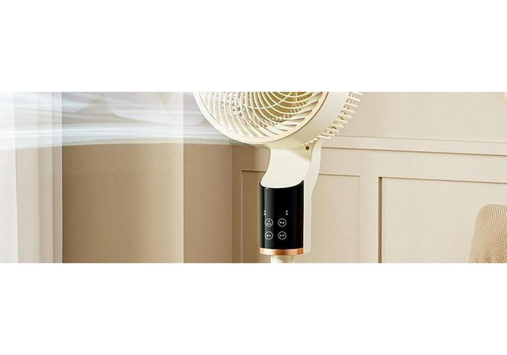Smart Voice-Controlled Floor-Standing Air Circulator Fan with Remote Control for Home and Dormitory Use