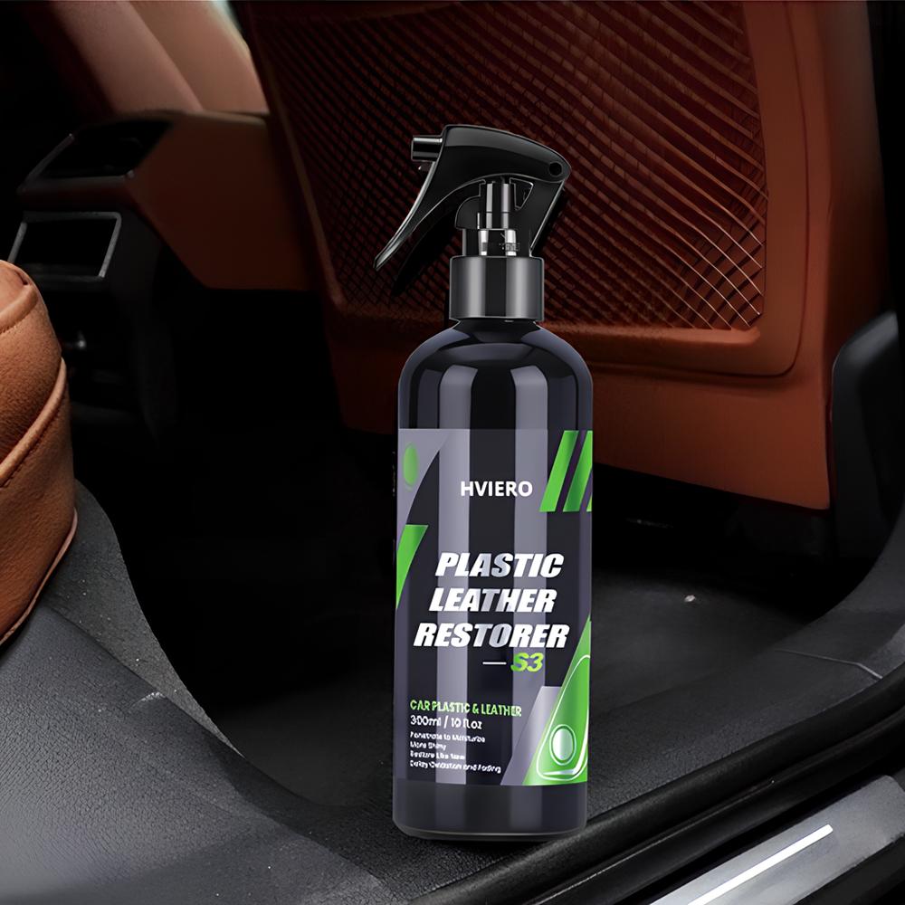HVIERO S3 Auto Interni Parti Pelle Liquida Ristrutturante Plastica Rinfrescante Schiuma Detergente Spray Pasta Ristrutturante Auto