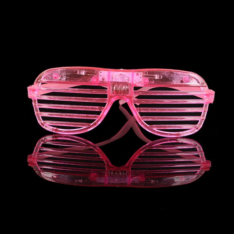 3 Neon Colours Eyeshade Lampshade Luminous LED Glasses for Christmas Party Mardi Gras Decor and Festive Party Glasses