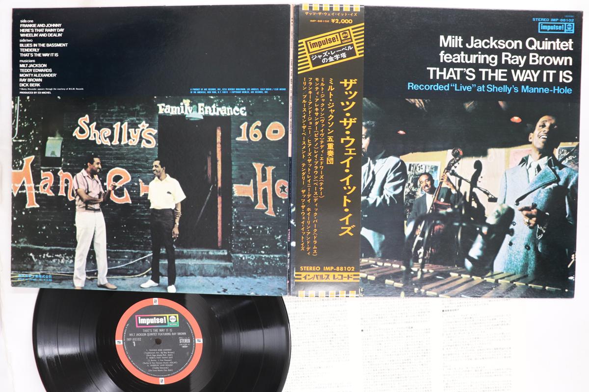 

Виниловая пластинка MILT JACKSON RAY BROWN Thats The Way It Is IMP88102 IMPULES 1970 Япония Obi Джаз Б/у