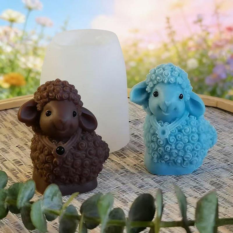 3D Sheep Silicone Mold Non-Stick Easy Release Reusable Mould for Homemade Soap Candle Gypsum Home Decor Gifts Making