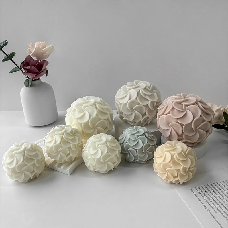 Silicone Soap Molds Flower Candle Mould Silicone Crafts Moulds Hydrangea Shaped Perfect Gift for DIY Hand-Making Lover