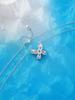 925 Silver Micro-Paved Diamond Butterfly Necklace - Elegant High-End Pendant for Women