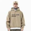 Herre Mode Efterår Vinter Sweatshirt Med Hætte Streetwear Vintage Vasket Gradient Hættetrøje