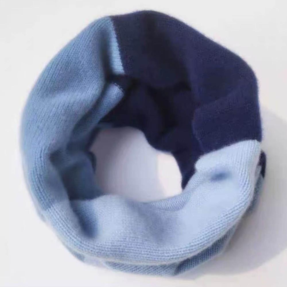 Windproof Infinity Scarf Splicing Color Loop Neck Gaiter Soft Neck Collar Autumn Winter
